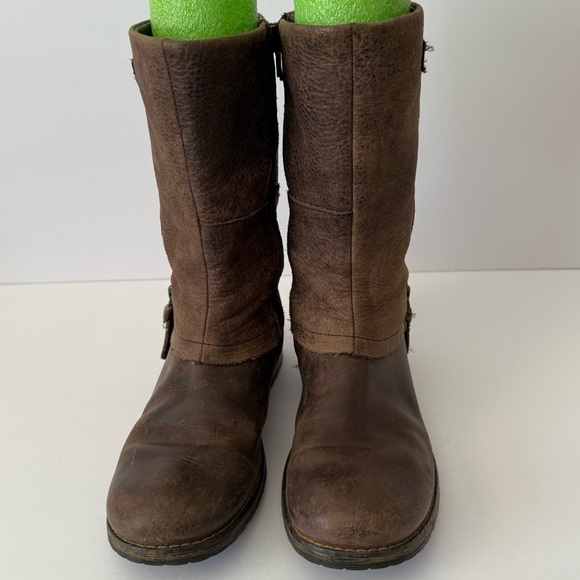 Clarks Kelpie Blaze Brown Leather Girls Winter Boot Child’s Size 1.5 - Picture 6 of 8